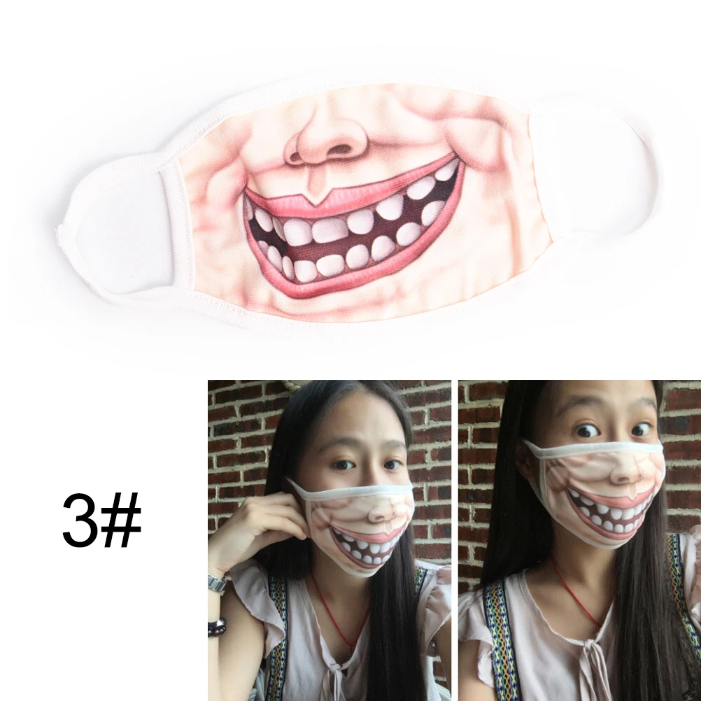 1pcs 1/5/10Pcs Cute Cartoon Non-woven Mouth-muffle Flu Face Medical Mask KAWAII Disposable Mouth Mask Anti-dust Windproof Masks - Color: 1pcs