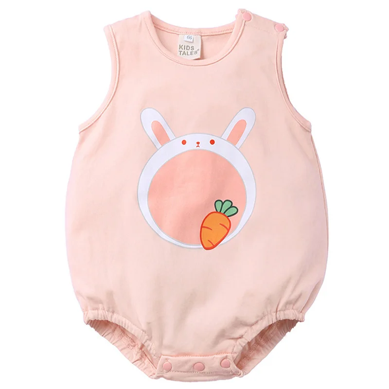 

The New Summer baby girl clothes Jumpsuit Cute Cartoon Cat Jumpsuit new born baby clothes baby boy clothes romper 0-12Months