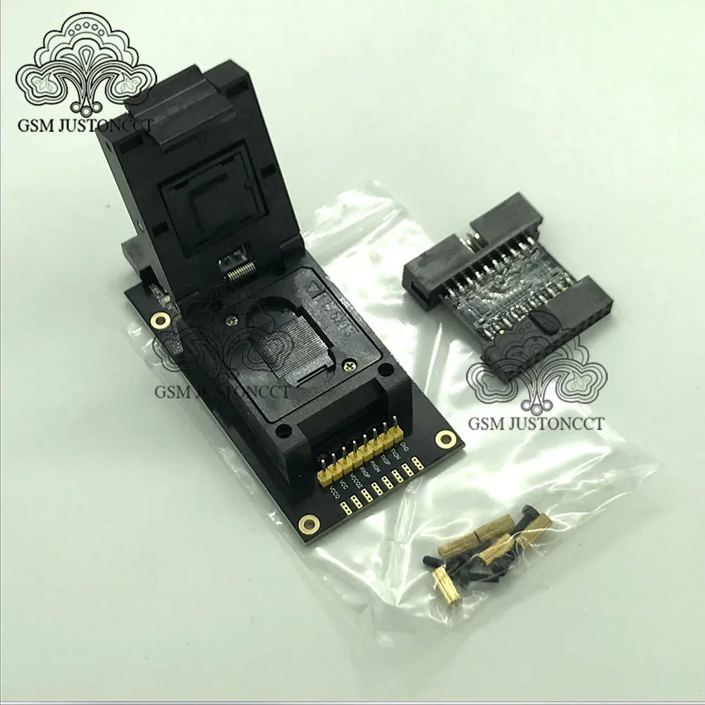 UFS BGA 254 адаптер гнезд для легкий jtag плюс коробка|Детали устройств связи| |