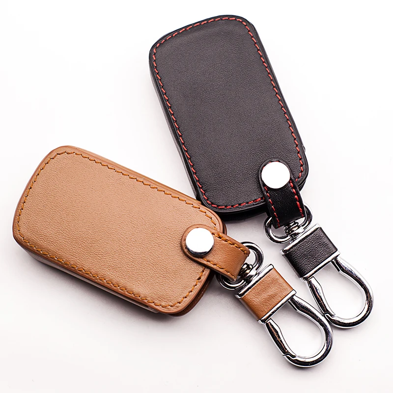 

100% Genuine leather car key case Skin Case Cover Key cases for Toyota 6 Button Remote Control car keys accessories Car wallet
