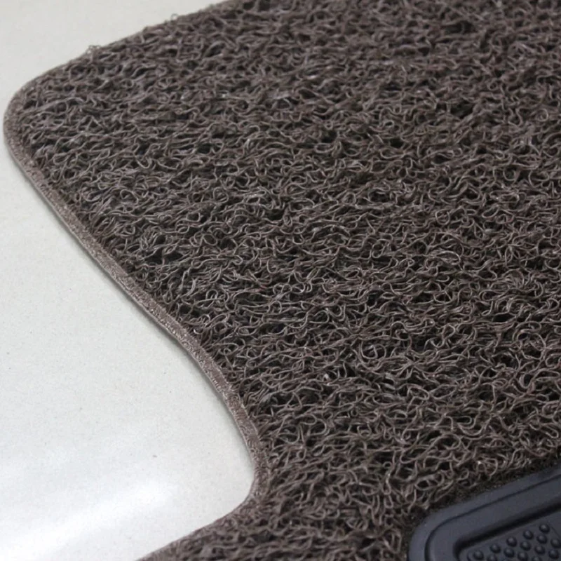 Черный полный набор Авто Напольный Коврик противоскользящий передний задний