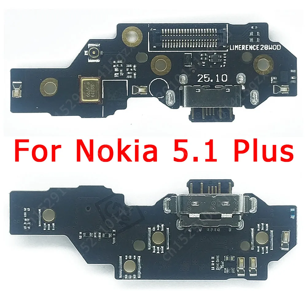 Оригинальный зарядный порт для Nokia 3 1 5 6 7 Plus 8 зарядная плата USB разъем замена