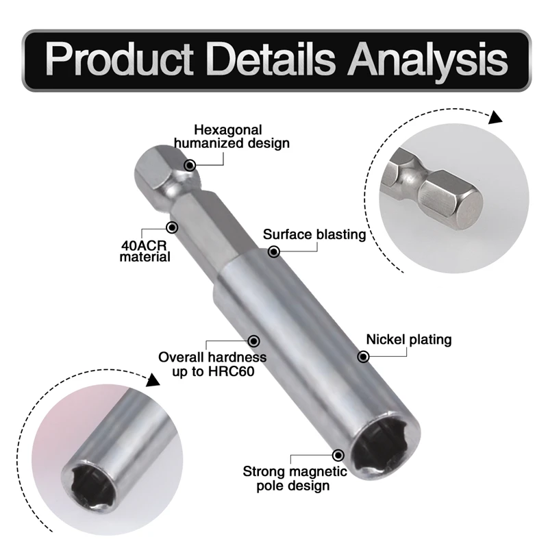 32 шт. Набор насадок для дрели с шестигранным хвостовиком|Гаечный ключ| |