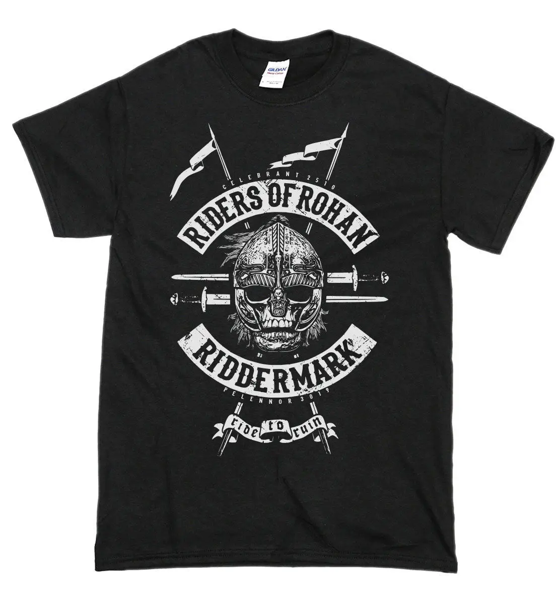 Футболка Rides Of Rohan-футболка из 100% хлопка с принтом Средний земной Властелин Колец