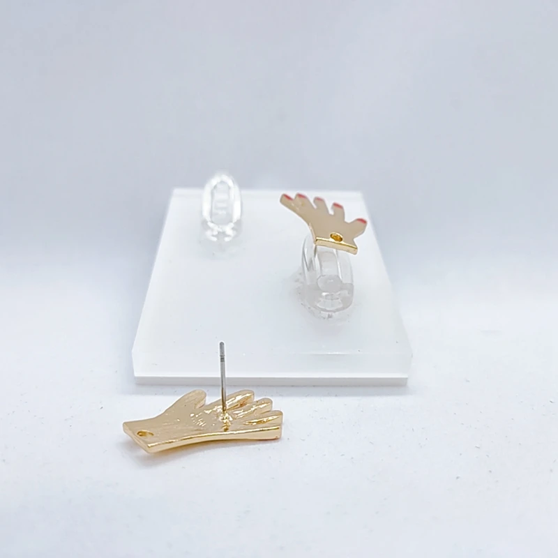 Аксессуары для ювелирных изделий сделай сам 2 штуки красный ноготь маленькая