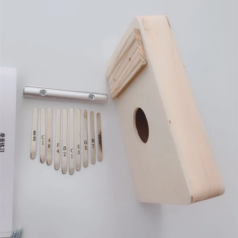 SevenAngel 10 клавиш Kalimba ручной работы DIY Kit липа палец пианино Mbira для детей Детский