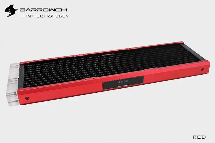 Модульный медный радиатор Barrowch 360 мм модельный ряд + температурный монитор OLED