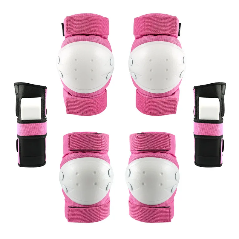 

6 sets of skateboard protective gear, children's roller skating riding scooter, balance wheel skating protective gear