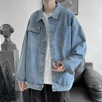 2021 denim jacket mens spring tide brand loose casual couples trend outer wear tooling casacas para hombre mens jean jackets