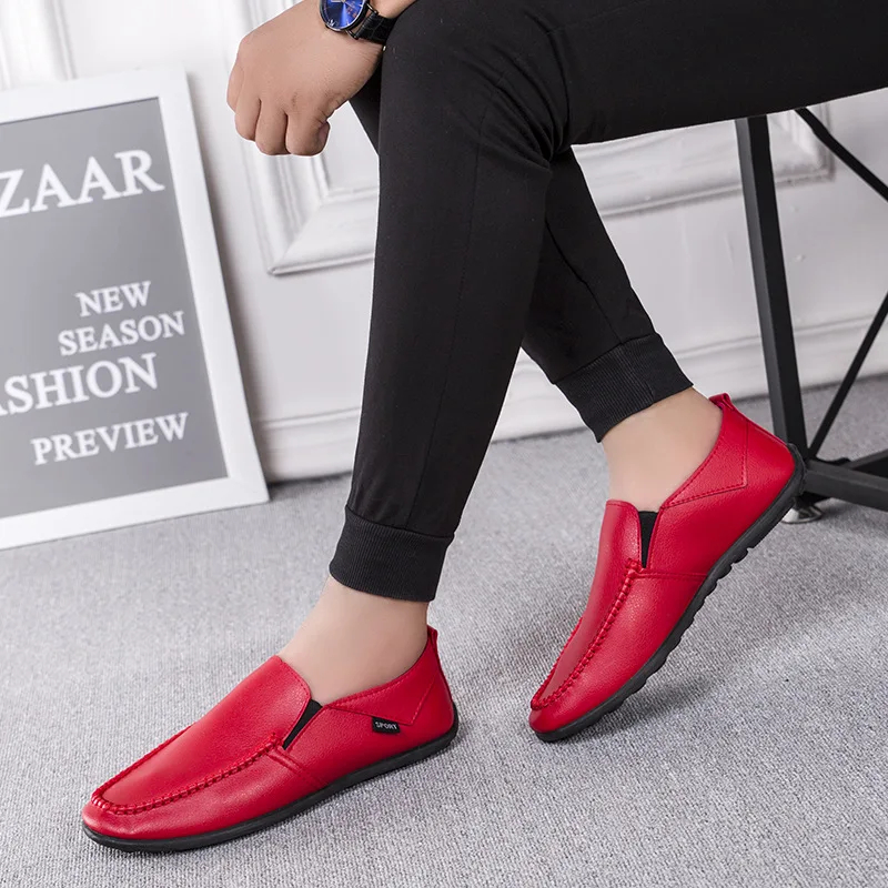 2019 spring and summer bean shoes men's casual lazy old Beijing cloth a pedal generation of hair | Обувь