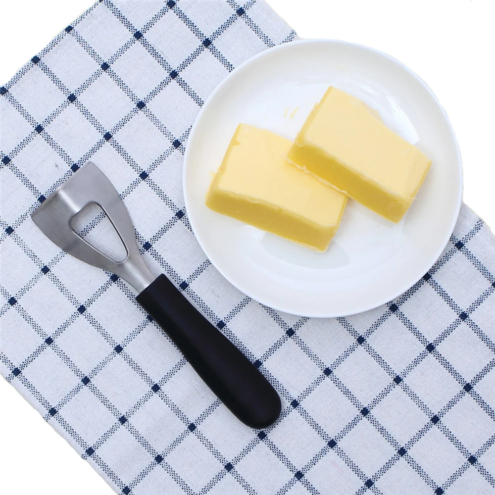 Нержавеющая сталь сырорезка нож для сыра и масла обрезчик углов с силиконовой