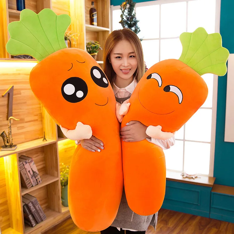 

Creative gift expression carrot pillow doll birthday gift carrot plush toy lovely expression package Christmas gift carrot doll