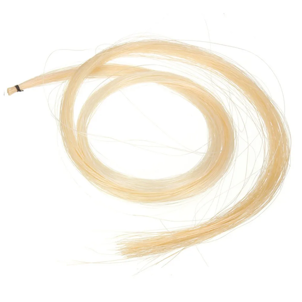 

1Pcs Violin Bow Hair Viola Cello White Hank 80cm Fiddle Bow Horsehair Hair For Stringed Musical Instruments Parts Accesories