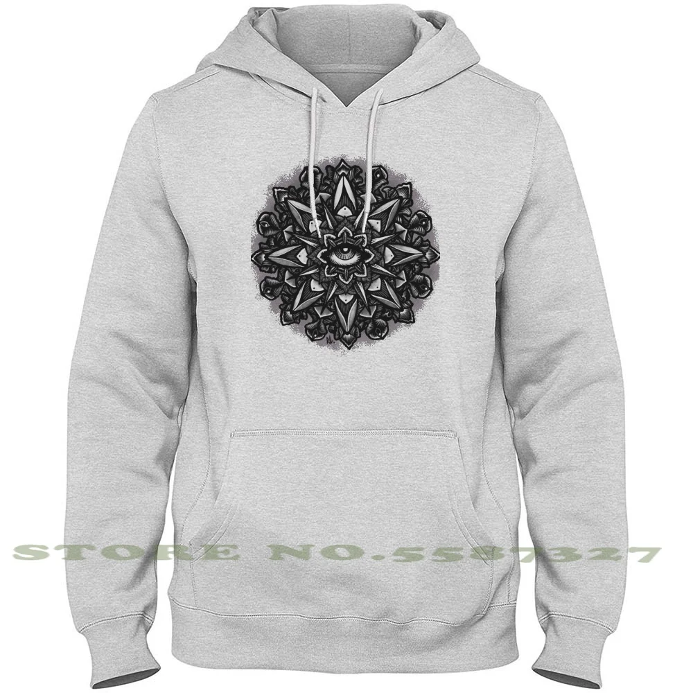 

Толстовка с длинным рукавом с изображением мандалы глаз, толстовка с изображением героев мультфильмов, октагона, мандалы, алхимии, черных ц...