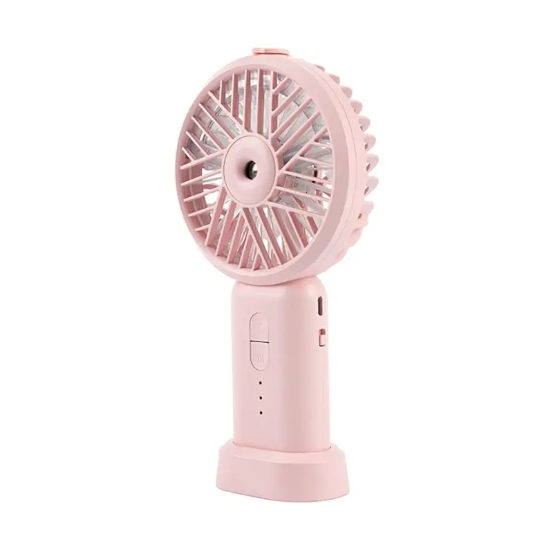 

2 in 1 Mini Handheld USB Fan Air Conditioner Cooler 3 Speed Settings Humidifier
