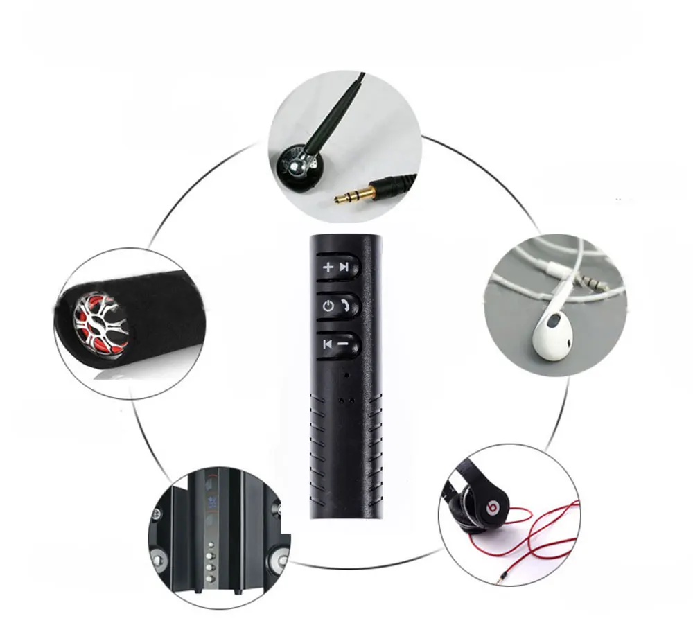 3,5 мм разъем для громкой связи Bluetooth автомобильный комплект беспроводной Aux Bluetooth приемник адаптер для наушников Iphone Ipad PC музыка MP3 динамик
