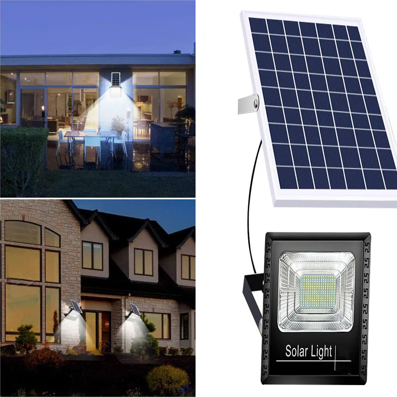 

45W 55LED Waterproof High Brightness Solar Lamp Spotlight with Remote Control Outdoor Light for Home Garden Street Courtyard