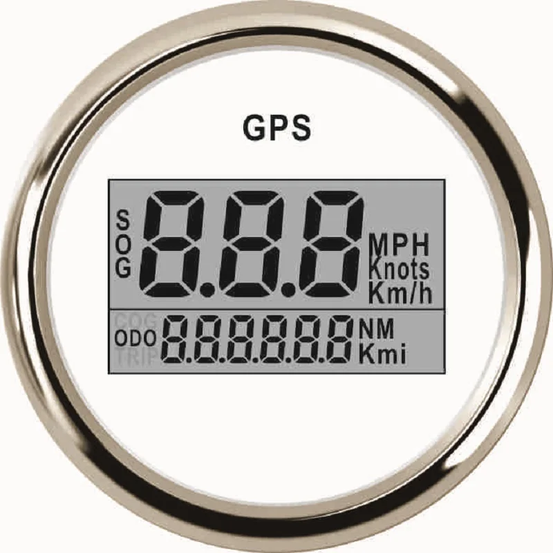 Новый 2 ''(52 мм) цифровой GPS Спидометр Одометр для автомобильной лодки с