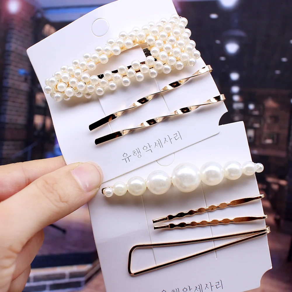 Женские аксессуары для волос с жемчужинами заколки искусственным жемчугом