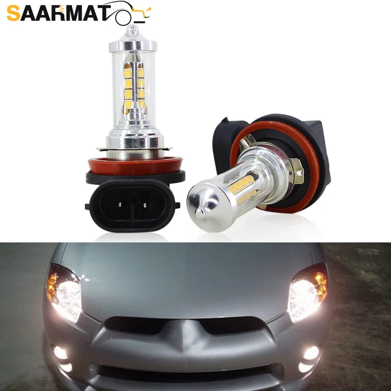 LED CanBus без ошибки H11 H8 лампы для фар Противотуманные фары Mitsubishi крыло Бог/Lancer ASX