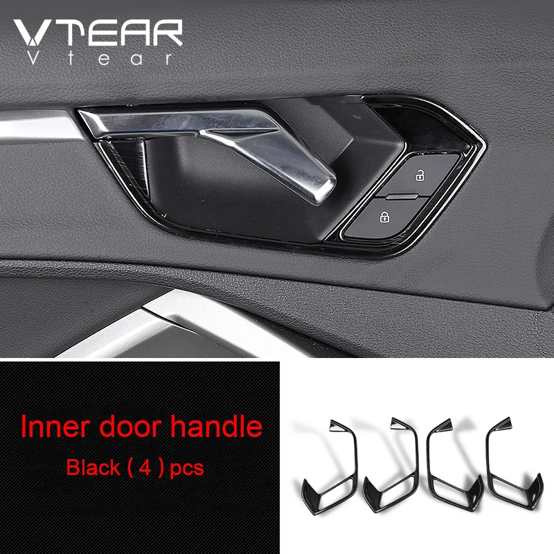 

Vtear For Audi Q3 F3 2019 2020 2021 Stainless Steel Inner Door Handle Cover Trim Frame Interior Decoration Accessories Sticker