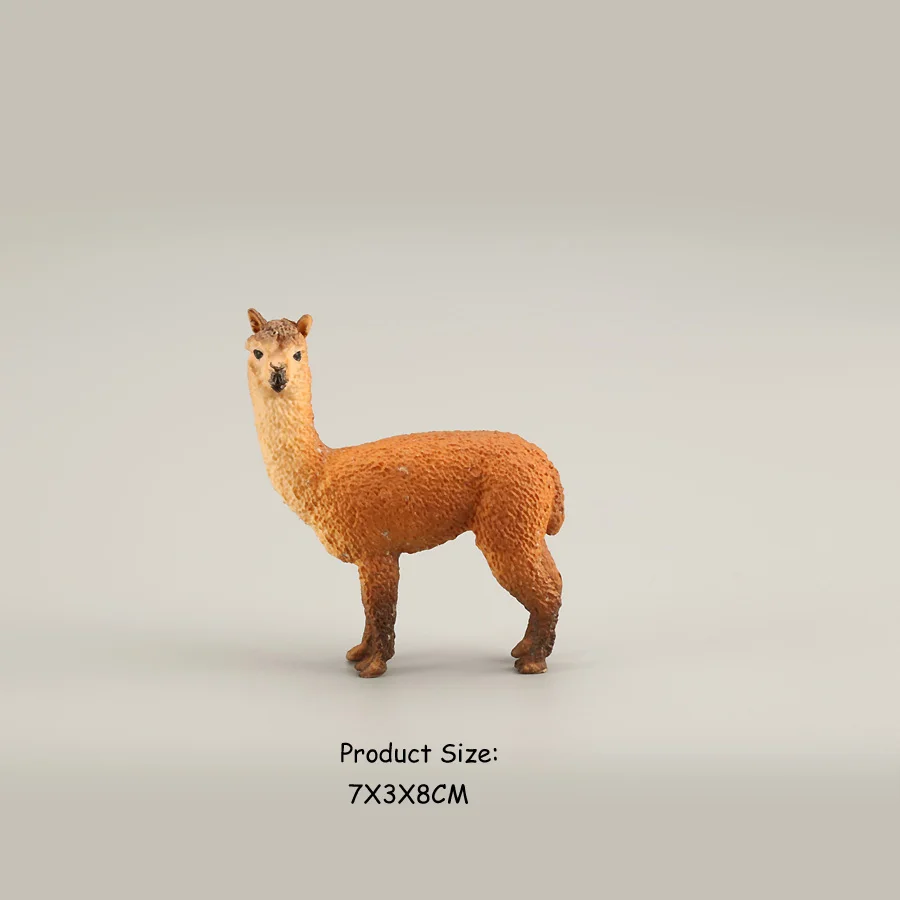 styles C Реалистичная пластиковая Милая Альпака дикая Llamas животное подвижная фигурка-модель, животные-животные развивающие Фигурки игрушки подарок для детей - Цвет: styles C