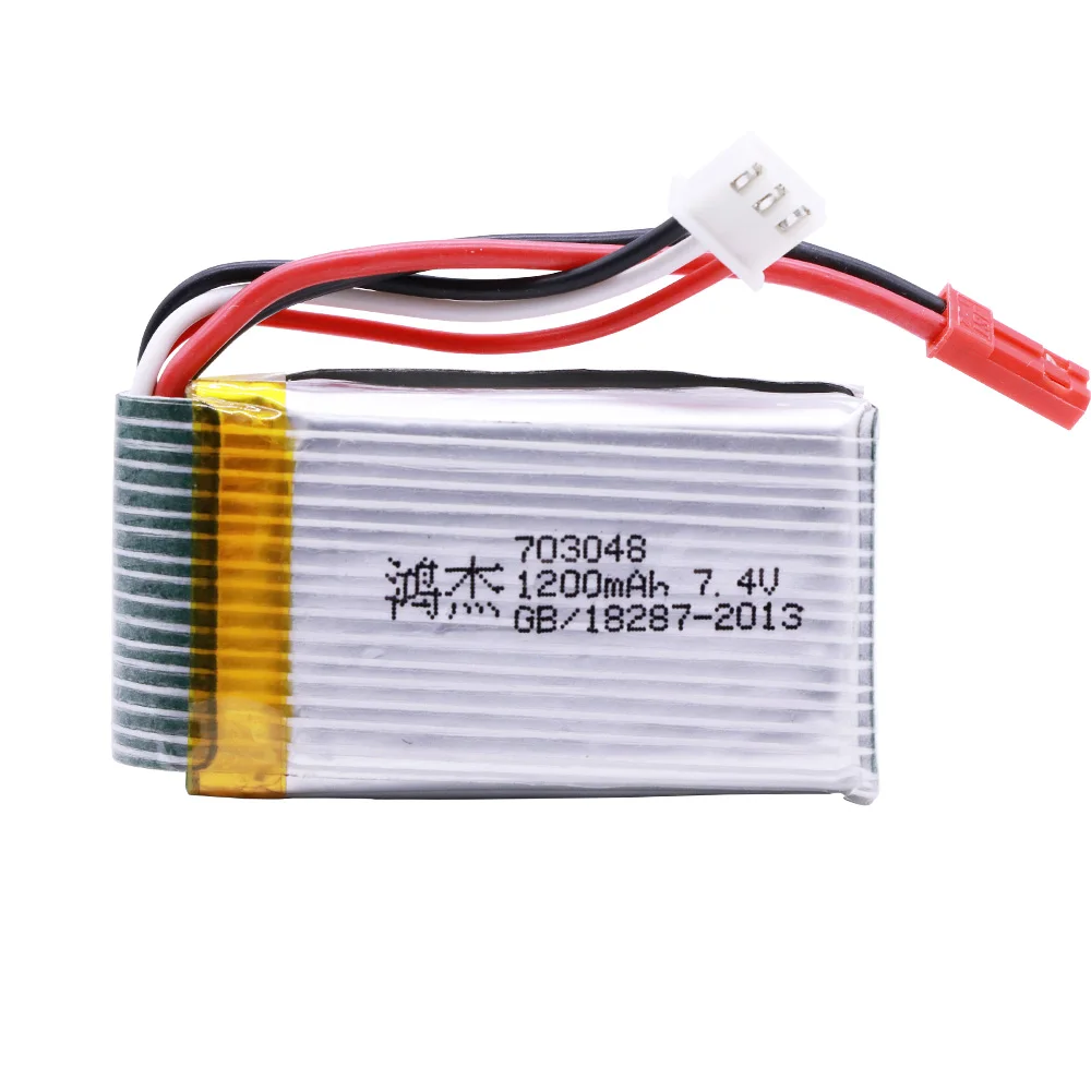 Аккумулятор Lipo 7 4 в 1200 мАч 703048 с зарядным устройством USB для MJXRC X600 U829A U829X F46 X601H JXD391