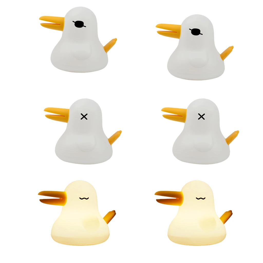 

LED Night Light Bird Silicone Night Lights Touch Sensor Bedroom Bedside Lamp 3 Mode Brightness For Kids Baby Nursery Gift