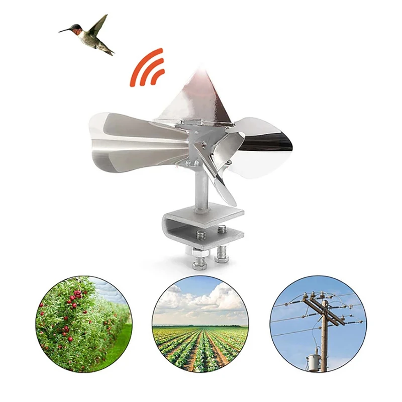 

Bird Repeller Pinwheels Reflective Sparkly Bird Deterrent Laser Windmill Protect Garden Plant Flower For Garden Decors New