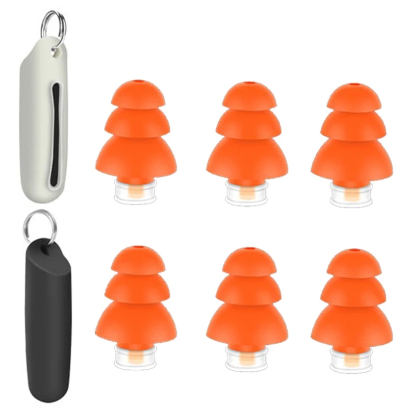 

1Set Noise Prevention Earplugs Sleep Mute Ear Plugs with Silicone Cover Case Ear Protection Supplies