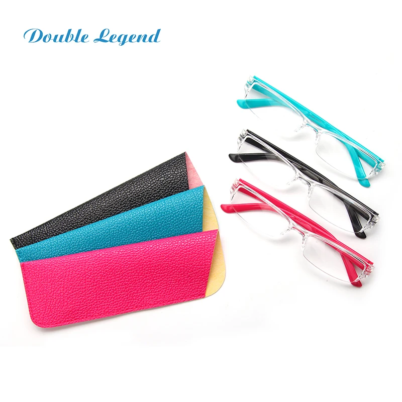 

Rectangular Reading Glasses AC Eyeglasses Plastic Frame Reading Glasses with Case Pouch 1.0,1.5,2.0,2.5,3.0,3.5 Diopters Eyewear
