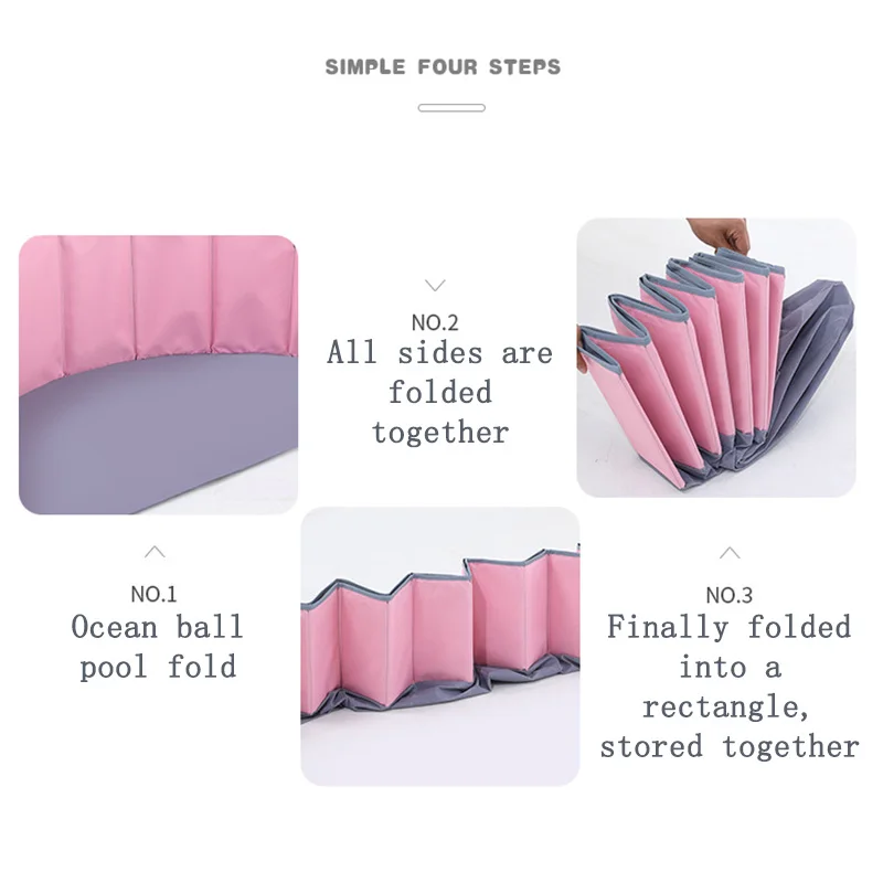 Складной мяч диаметр бассейна 80 см/100 см Океанский шар игрушечный манеж моющийся