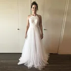 NUOXIFANG, неформальное свадебное платье с открытой спиной, со стандартной горловиной