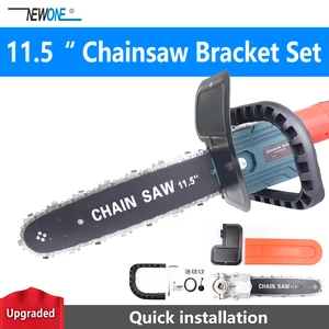 Обновленный кронштейн для цепной пилы 11,5 дюйма, 100115125 мм, угловая шлифовальная машина M10M14, преобразователь цепной пилы, адаптер для дерева