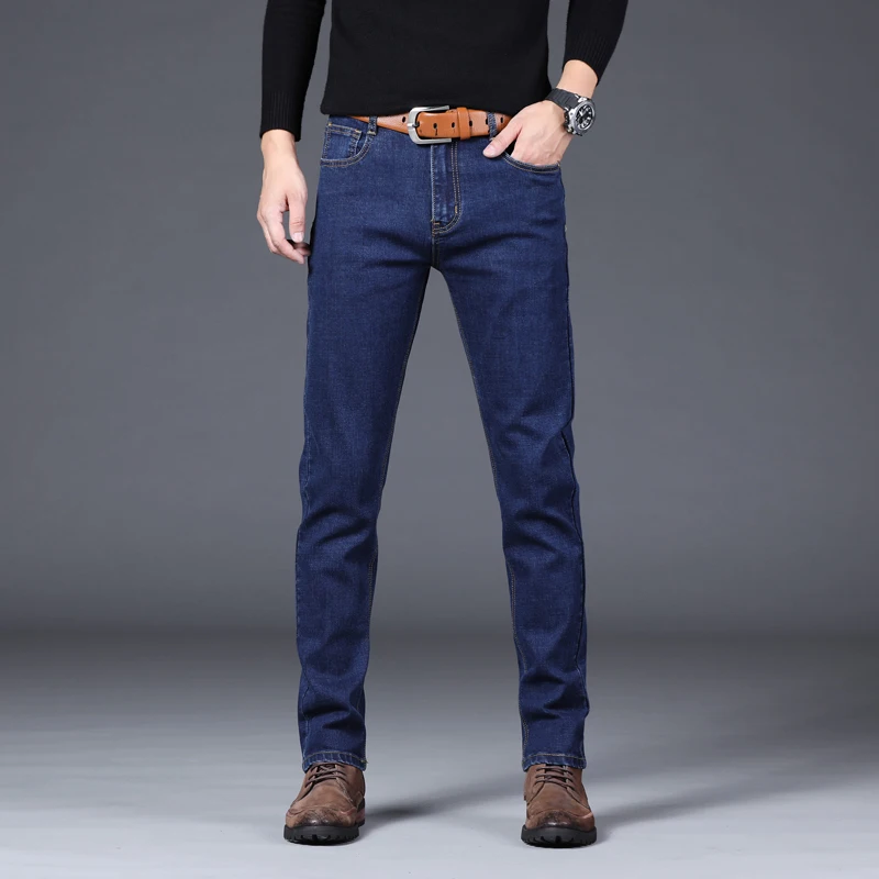 Denim Pants Trousers Male 5 Model 2021 New Men's Slim Elastic Jeans Fashion Business Classic Style Jeans