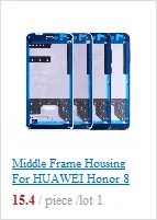 Промежуточный Корпус рамка Запасные детали для Huawei Honor 5A 6X6 10 8X9 V20 средняя накладка крышка
