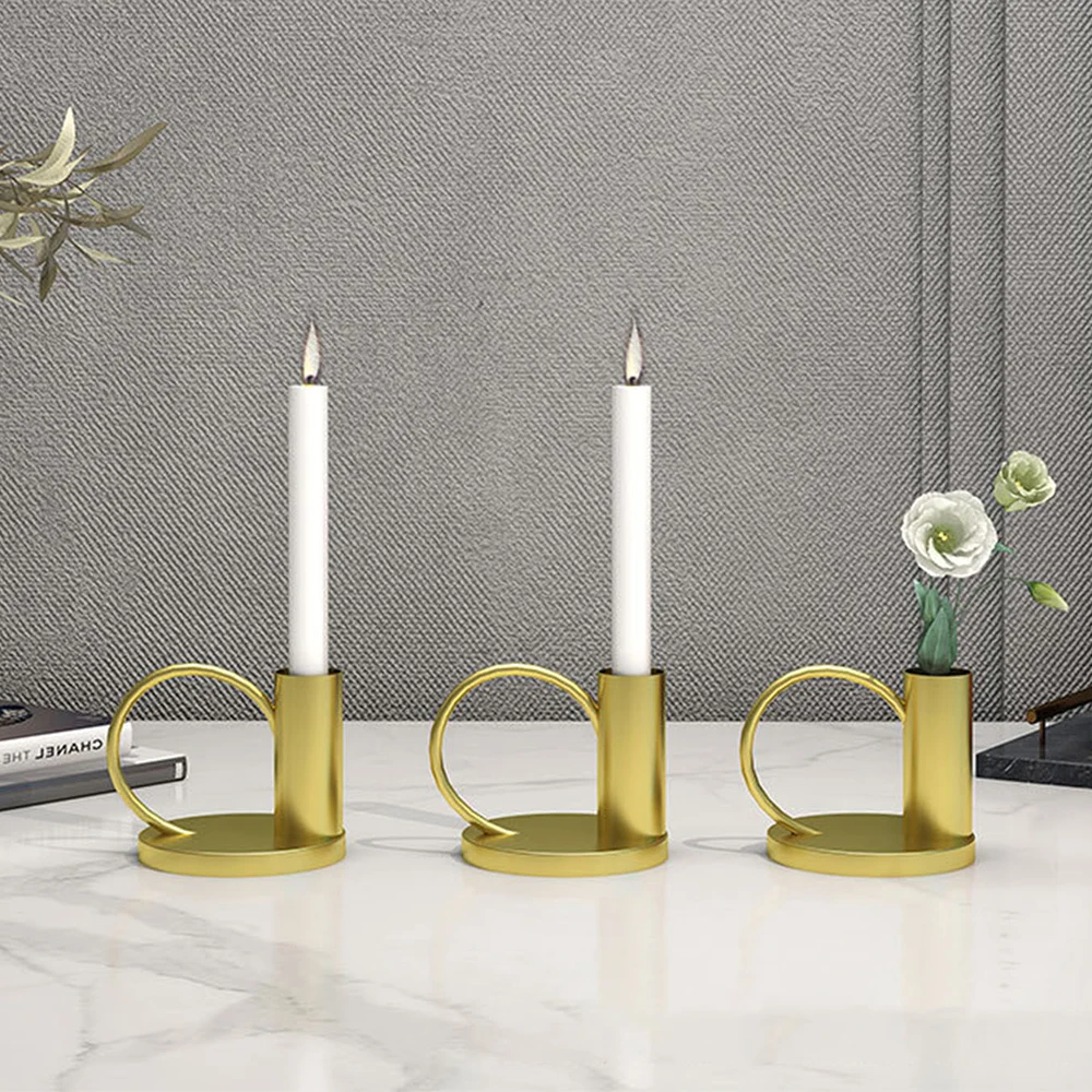 Wrought Iron Candlestick Taper Emergency Supplies Candlestic