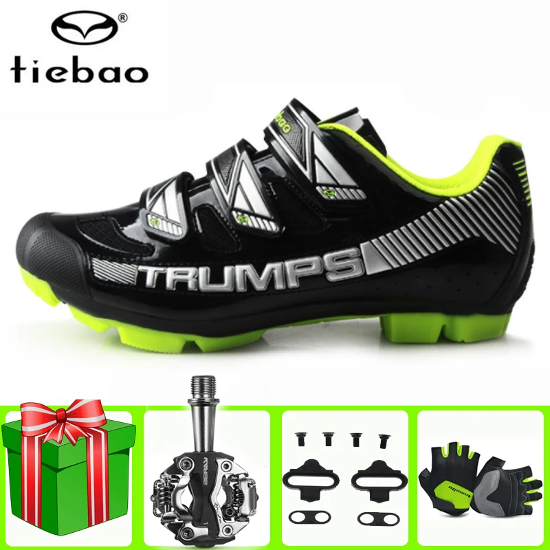 

TIEBAO Sapatilha Ciclismo Mtb Cycling Shoes Men sneakers Women add SPD Cleat set Outdoor Mountain Bike Bicycle sports shoes
