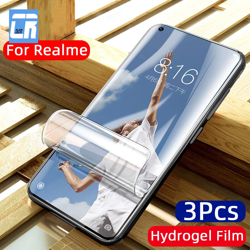 Гидрогелевая пленка для экрана Realme 8 7 6 5 X7 X50 X2 Pro C2 защитная OPPO Find X X3 Neo Lite не стекло
