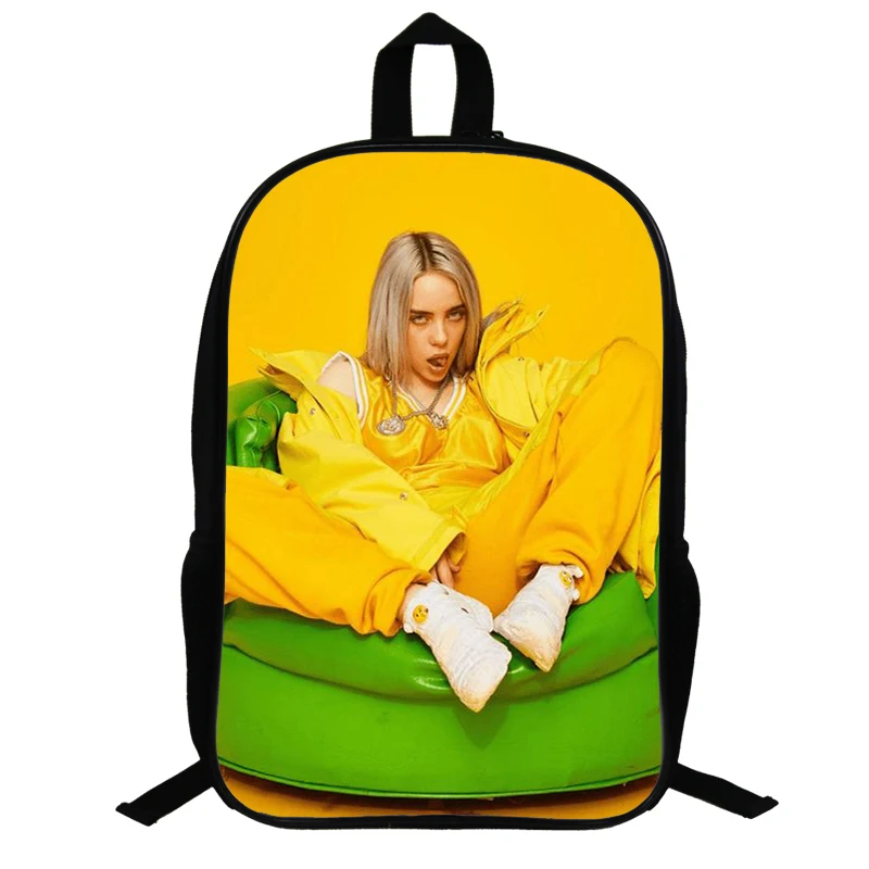 13 14,5 дюймов Billie Eilish школьные сумки для подростков рюкзак в стиле «хип-хоп» для мальчиков и девочек, рюкзак для ноутбука, рюкзак для путешествий вентиляторы подарок - Цвет: 13