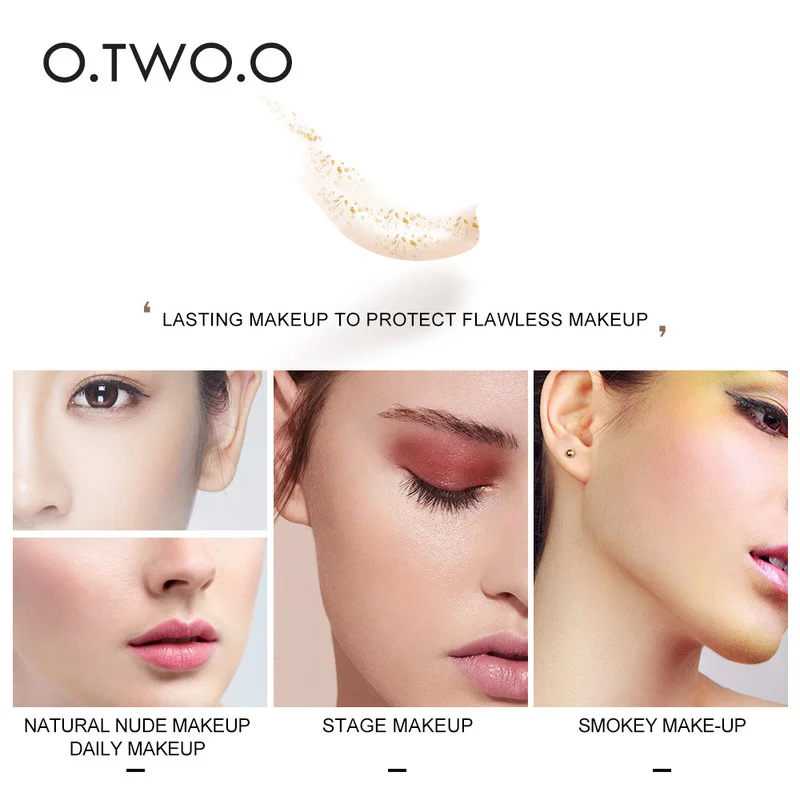 

O.TWO.O 20ml Makeup Primer Liquid 24k Rose Gold Foil Professional Anti-Aging Moisturizer Brighten Skin Tone Face Care