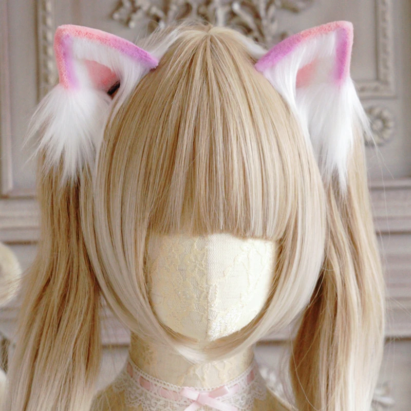 

4 colour high quality Original Lolita hand-made ice cream cat ear sweet cute beast ear jk cat ear hairpin clip