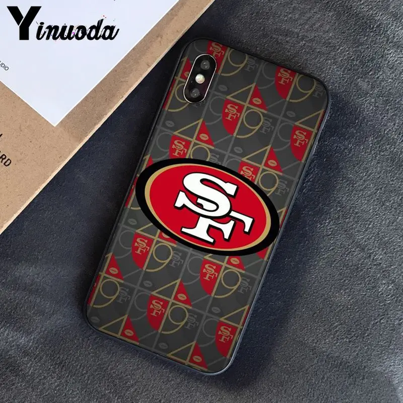 A10 Yinuoda San Francisco 49ers DIY роскошный высококачественный защитный чехол для iPhone 8 7 6 6S Plus 5 5S SE XR X XS MAX Coque 11 11pro max - Цвет: A10