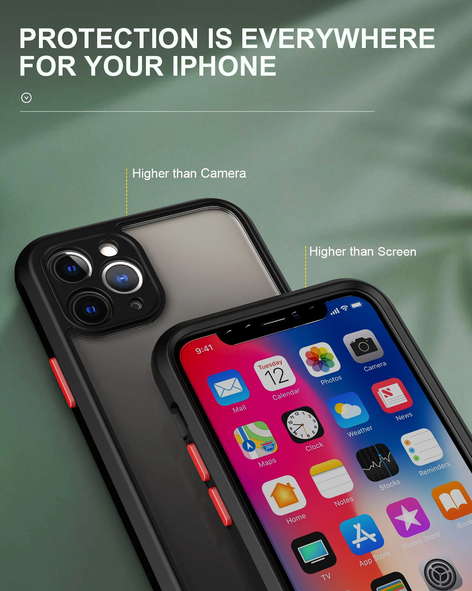 Для iPhone 11 Pro Max чехол PC TPU Ультра Гибридный удобный для сотового телефона s защитный