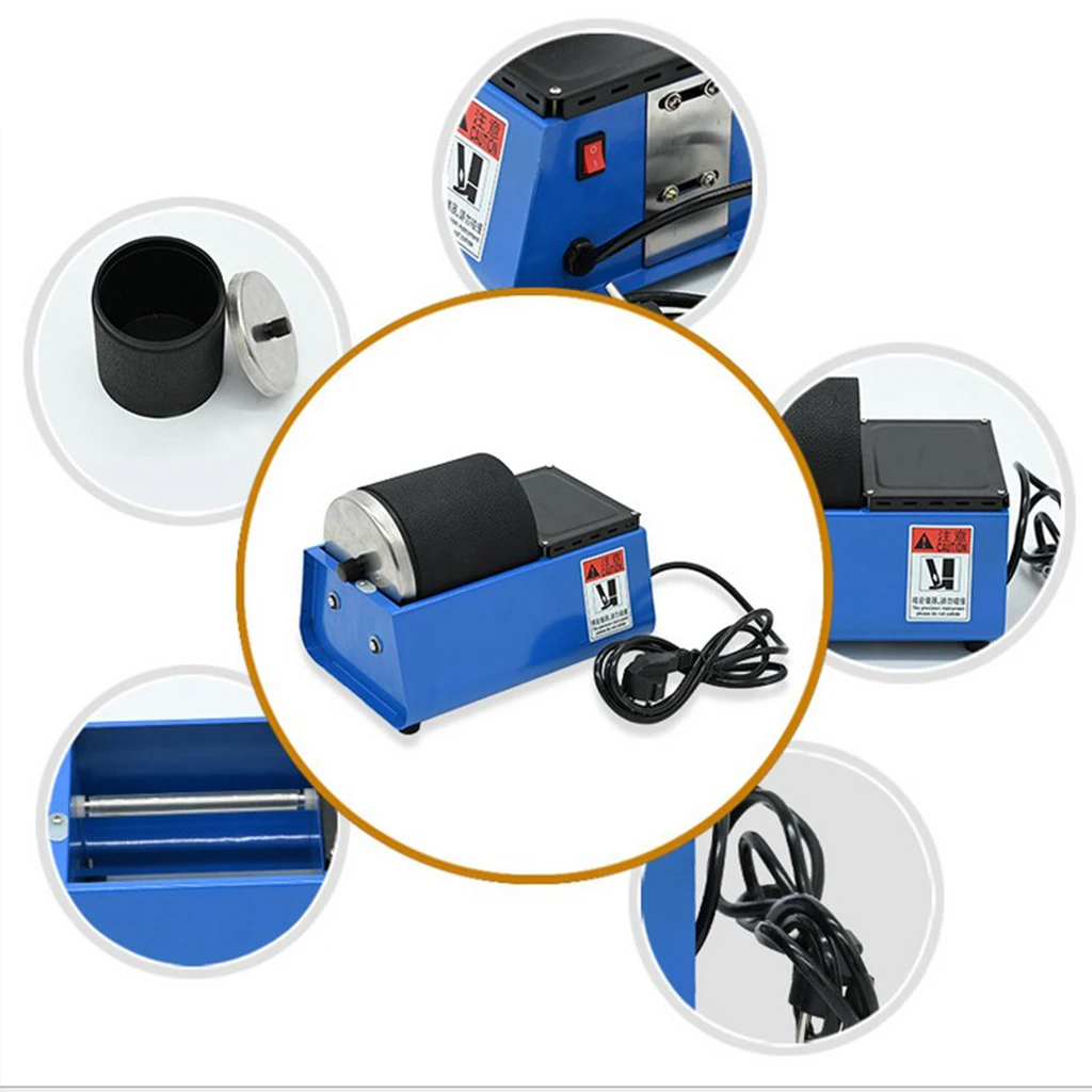 

Rock Rotary Tumbler Lapidary Machine Single Drum Beads Rock Stones Polishing