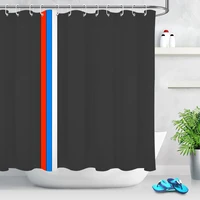 modern simple striped style bathroom curtain fashion home decor bath curtain screens fabric washable shower curtains with hooks
