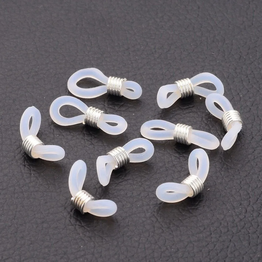 

20 PCS Eyeglass Chain Strap Holders Glasses Rubber Loop Ends For DIY