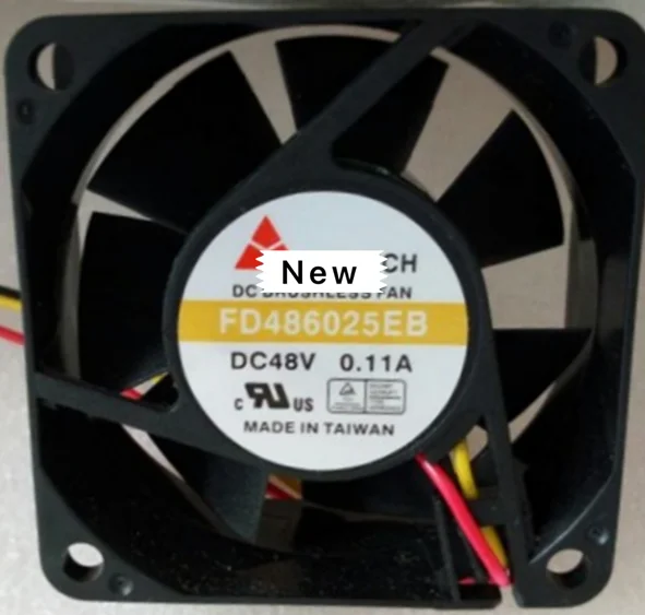 Для Emacro для Y.S.TECH FD486025EB постоянного тока 48В 0.11A 60x60x25 мм 2 провод Сервер вентилятор