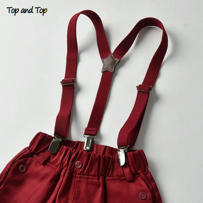 Комплект одежды для мальчиков из рубашки с коротким рукавом и галстука-бабочки