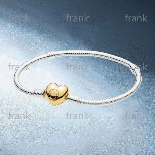 

560719 Shine Sterling MOMENTS Bracelet with Heart Clasp